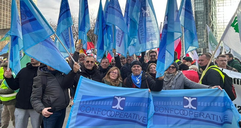 PAC, Fedagripesca Confcooperative in piazza a Bruxelles: “Tagli inaccettabili e nessuna visione strategica per il futuro dell’agricoltura e della pesca”