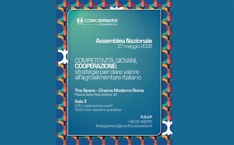 Assemblea nazionale Fedagripesca, Roma, 27 maggio 2026